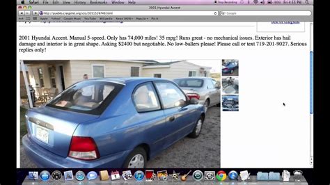 Here are some tips to help you. . Craigslist cars and trucks for sale by owner pueblo colorado